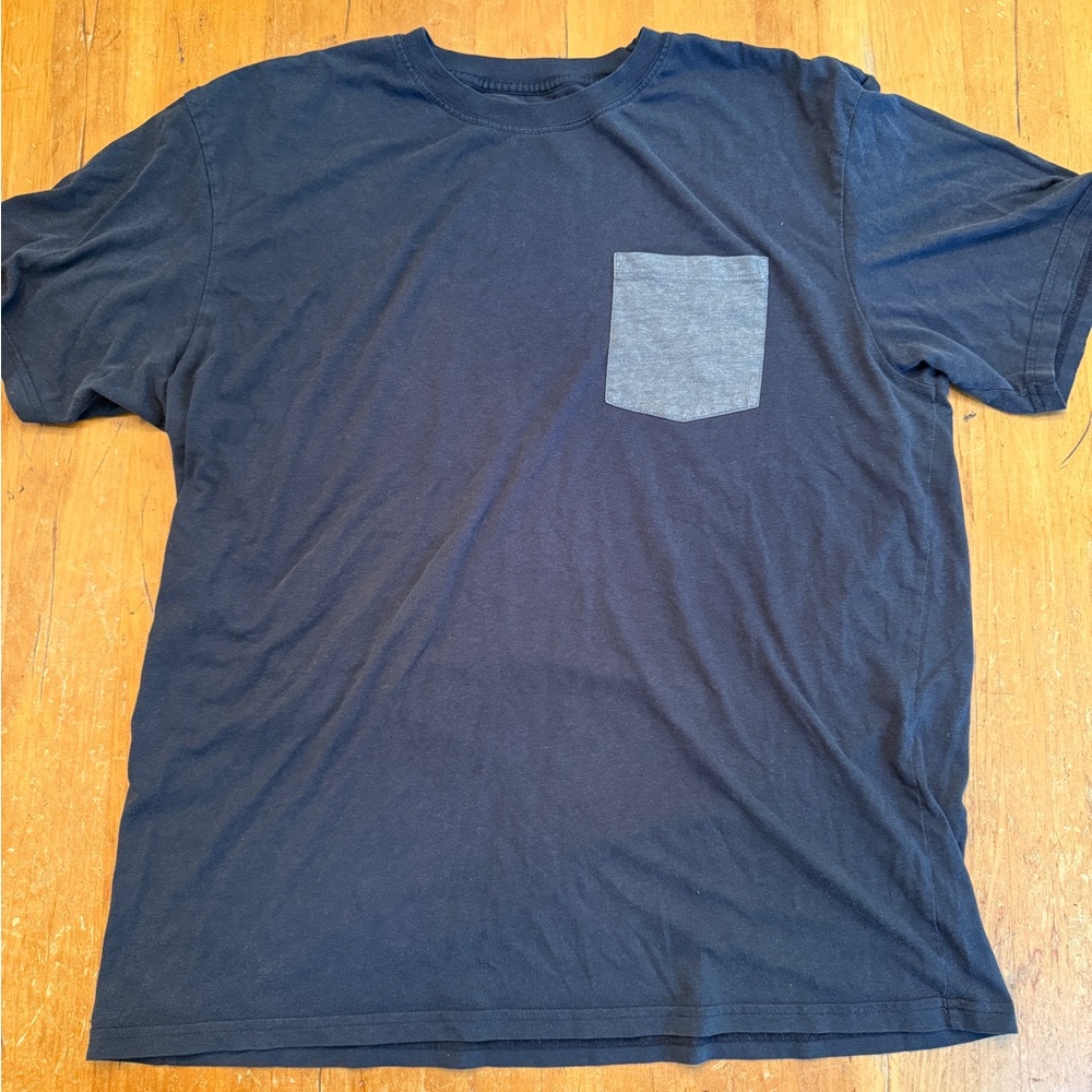 prAna Everyday Men’s XXL Yoga T-Shirt 100% Organic Cotton Black